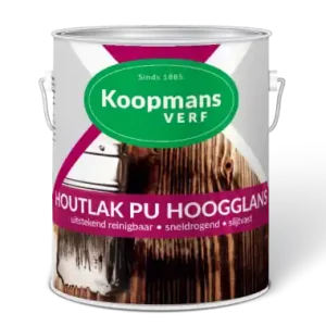 Koopmans Houtlak PU Hoogglans Blank 250ML Nieuw
