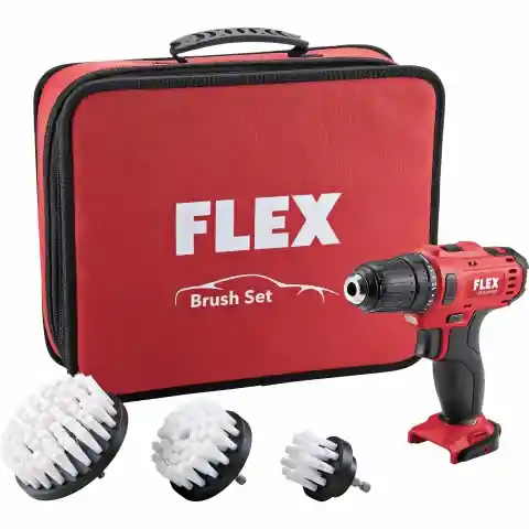 Flex Brush Set Accu Schroefboormachine 10,8V Borstelset Premium