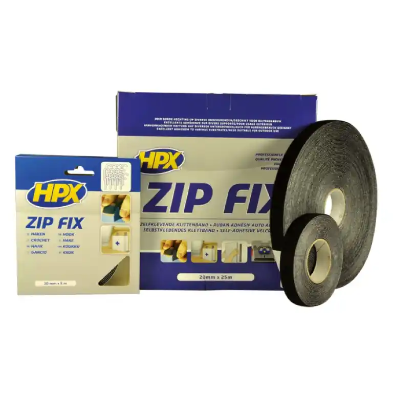 HPX Zip Fix Klittenband zelfklevend 20mm Haak en Lus Bestel Nu