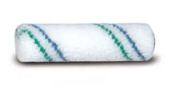 Goudhaantje reserve roller Nylon Blauw/Groene streep 2K 10 cm (doos van 10 stuks) Hoge Kwaliteit