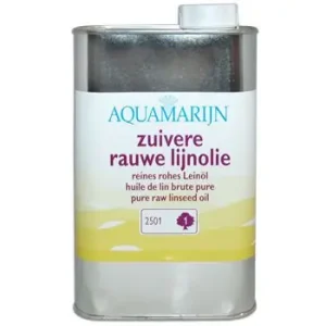 Aquamarijn Zuivere Rauwe Lijnolie 1 Liter Gereduceerde Prijs
